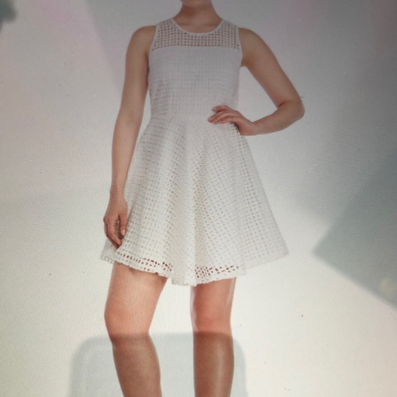 WHITE EYELET DRESS - Picture 2 of 8